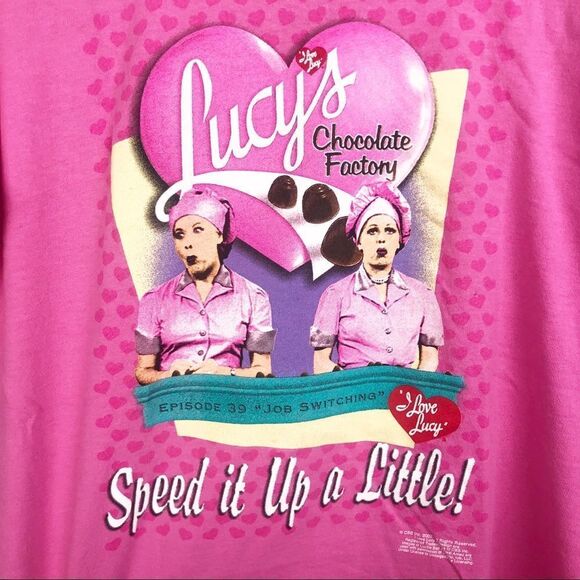 I LOVE LUCY Episode 39 Chocolate Factory Tee M - Picture 4 of 11